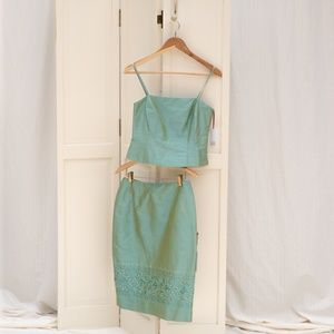 2 Piece Co-ord Silk Skirt Set